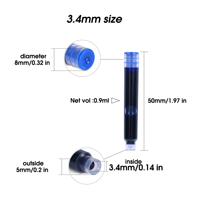 50 Pezzi Ricariche per Penne S - Fountain Pen Bottled Ink recensione e prezzo